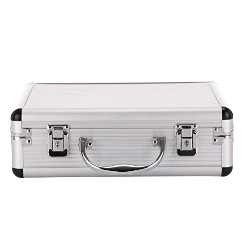 Youyijia Silver Aluminium Case for Measurement Instruments, 280x230x90mm, Portable, Lockable, Protective Foam Insert
