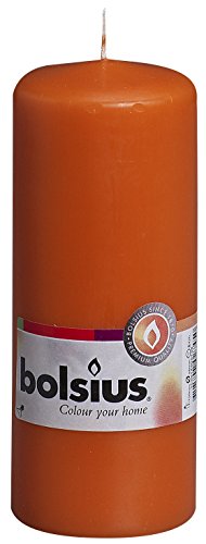 Bolsius 103614600136 Pillar Candle, Paraffin Wax, Mango