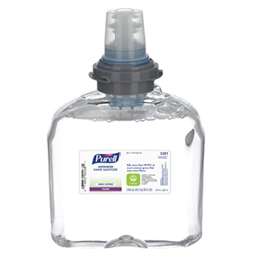 Advanced Foam Hand Sanitizer Refill - USDA Certified Biobased Refill Hand Sanitizer Foaming for TFX Dispenser | Green Certified Foaming Hand Sanitizer - Trusted & Used by Hospitals | 1200 mL Refill, 40.5 Fl OZ Per Pack, Pack of 1
