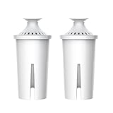 AQUA CREST Replacement for Brita® Water Filter, Pitchers and Dispensers, Classic OB03, Mavea® 107007, and More, NSF Certified Pitcher Water Filter, 2 Count