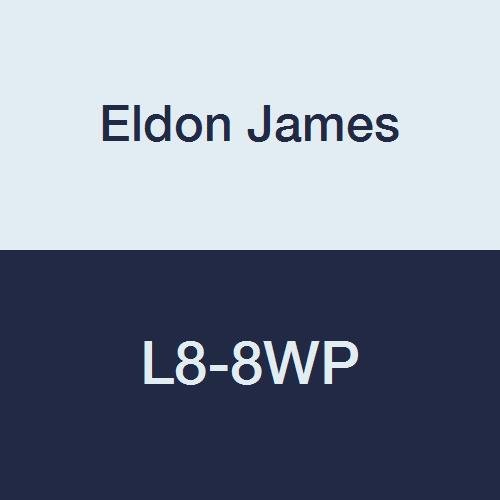 Eldon James L8-8WP White Polypropylene Threaded Elbow, 1/2-14 NPT Thread to 1/2