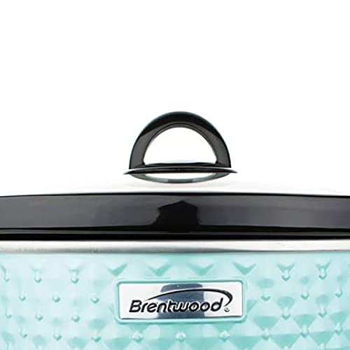 35-Quart-Diamond-Pattern-Slow-Cooker-Blue 35 Quart Diamond Pattern Slow Cooker Blue