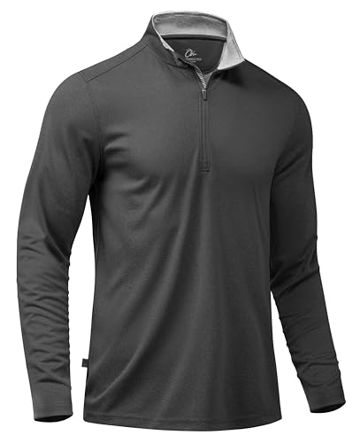 Obla Golf Quarter Zip Pullover for Men Mock Neck Sweatshirt Lightweight Sun Protection Men's Long...