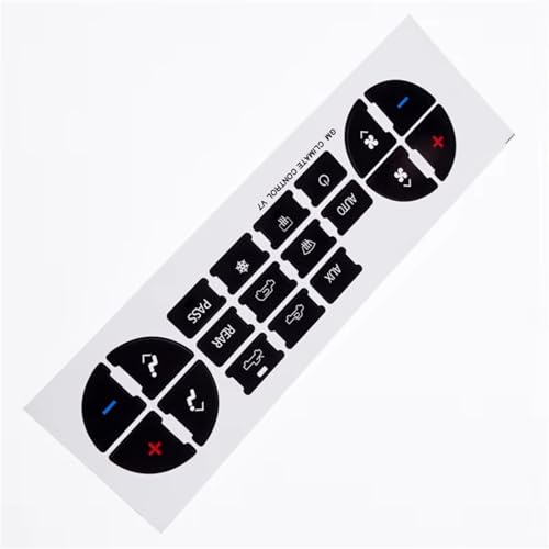 Sticker Bouton Auto Haute Résistance pour Console Centrale Chevrolet Avalanche