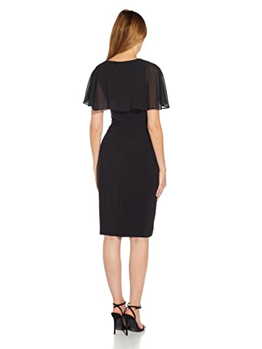 Adrianna Papell Women's Jersey and Chiffon Sheath2