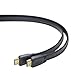 Produktbild PremiumCord 4K High Speed HDMI Flachkabel + Ethernet, 1,5 m, Kompatibel mit Video 4K 2160P, Full HD 1080P, Deep Color, 3D, Arc, 3x geschirmt, 10, 2Gbps, vergoldete Anschlüsse, Schwarz