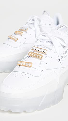 Reebok Women's x Cardi B Club C Sneakers, White, 7.5 Medium US4