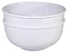 Chef Miso Set of Two Extra Large Melamine Serving Ramen Bowls White Pho Bowls 60 Ounces