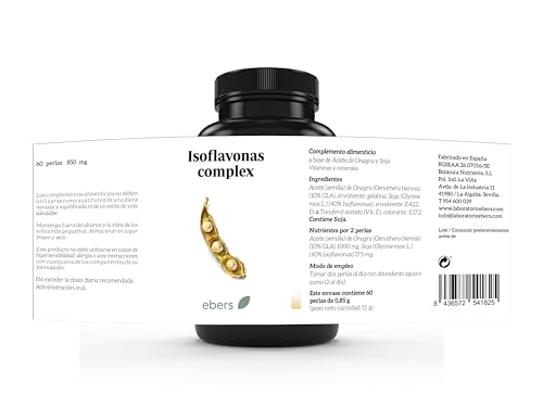 Isoflavonas Ebers de alta absorción para aliviar los sofocos cotidianos 2