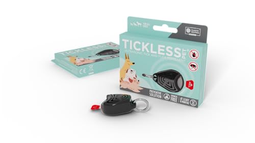 Tickless Pet - Ultraschallgerät gegen Zecken und Flöhe für Haustiere - Schwarz
