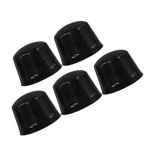 Genérico 5 Piezas Cubierta Antipolvo del Cubo neumáticos para vehículos recreativos Consejos de Piscina para Palos de Billar Cubierta de Rueda de Repuesto Cubierta de llanta Caucho Black