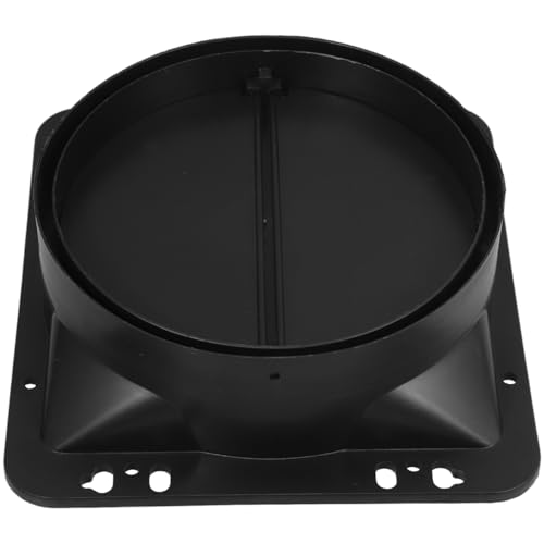 Hemobllo Válvula Antirretorno para Campana Extractora, Adaptador de Conducto Cuadrado a Redondo con Clapeta, Evita Olores y Viento, Conector de Ventilación para Cocina y Baño