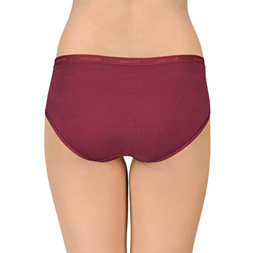 Image of Amante Solid Cotton Low Rise Hipster Panty Pack(Pack of 3)