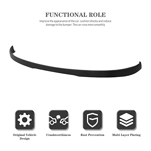 Carpartsdepot Front Bumper Dam Valance Lower Air Deflector Black Compatible For Chevy Avalanche Suburban 1500 2500 Tahoe Crew Cab Pickup Suv 2007-2014 Gm1092208 #TOP3