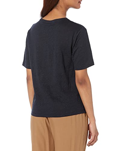 Image of Vince Women's Linen S /S Relaxed Crew