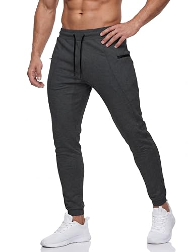 Image of Mens Slim Fit Joggers Tapered Sweatpants for Gym Running Athletic