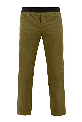 Café Kraft Zoom Pants - Pantalones de escalada para hombre (talla XL), color verde, Verde Oliva Militar