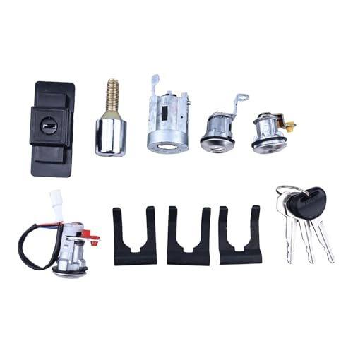 HOLDWELL Ignition Lock Cylinder Key Set MR259111 MB846679 Compatible with Mitsubishi Montero Pajero II 1990-2004
