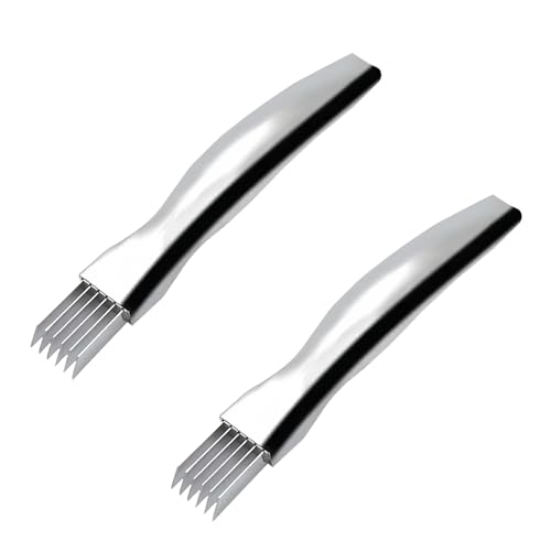 Comparison: Best Knife For Dicing Onions 5 2Pcs Shred Silk the Knife Stainless Steel, Stainless Steel Onion Cutter, Ergonomic Onion Slicer, Onion Blossom Cutter, Kitchen Tools for Slicing and Dicing Onions, Seasoning and Spice Choppers