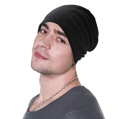 Donason Slouch Beanie Mütze für Herren Damen Leichte Winter Strickmütze Unisex Warme Weiche Laufmütze Outdoor Wintermütze für Laufen Radfahren Skifahren, Einheitsgröße Cover
