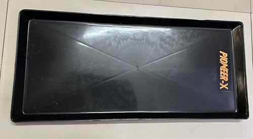 Image of Pioneer-x Plastic Battery Tray for Tall Tubular Inverter Battery, Black, 53 x 21.5 cm,Rectangular Shape, Floor Protection