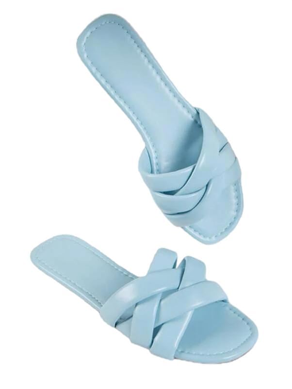 Lovixn Fashion Womens Stylish Flats Fashion Sandal For Party & Wedding/Casual Wear (BTS) (Sky Blue, numeric_6) (B0CCP26WGB) Amazon Price History, Amazon Price Tracker