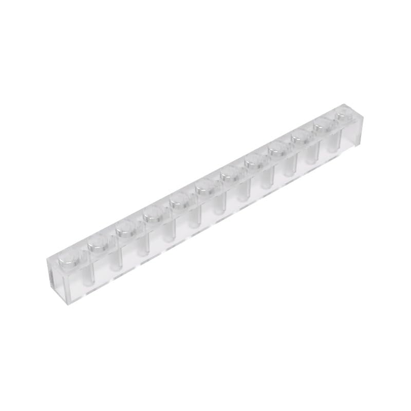 XYEIUGO 6112 Basic Bricks Brick 1x12, Trans-Clear, 10 PCS — image 1