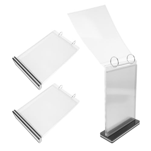 Présentoir de table PVC A6 design minimaliste haute transparence