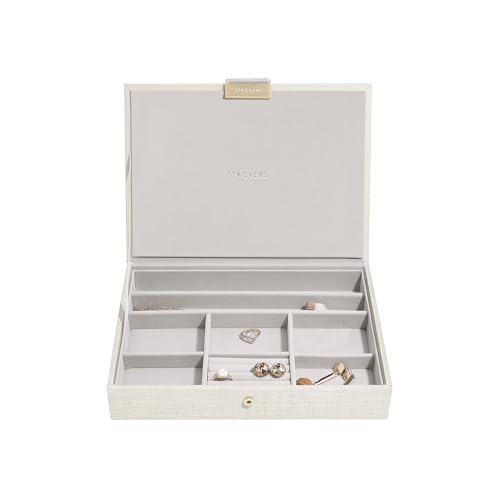 Stackers Linen & Oatmeal Classic Two-Tone Lid