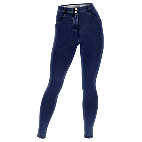 Wrup FREDDY - Jeggings Push Up Wr.up® Curvy Gamba Superskinny Jersey-denim, Donna, Denim Scuro, Xxs