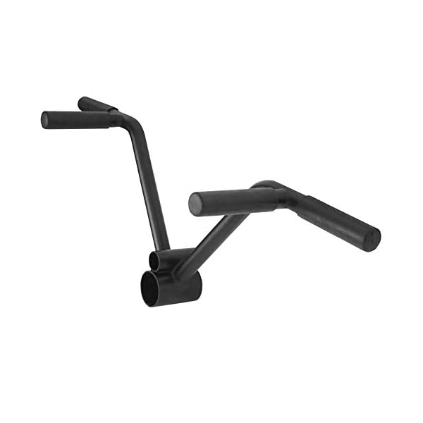 Luwint Multi-Grip T Bar Row Barbell Handle, Solid Steel V Straight Landmine Attachment, Fits 1 & 2 Inch Olympic Bars, Home Gym Equipment for Deadlift Squat Tricep Back Workout