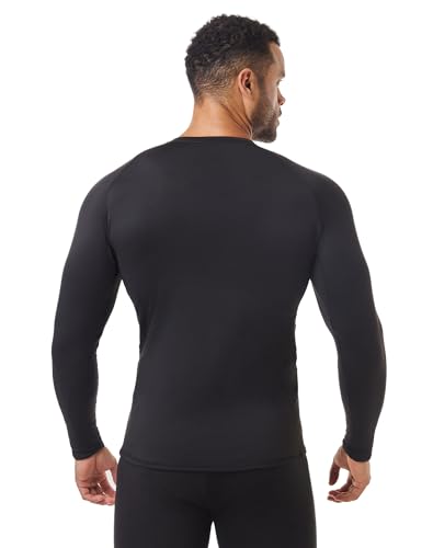 3 Pack Men's Thermal Underwear Shirts Compression Fleece Lined Long Sleeve Athletic Base Layer Cold Weather3