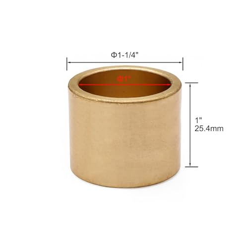 Abeicy HTZCT-1-1/4"OD-1"B-1"L-1PCS 1 Pack Cast Brass Sleeve Bearing Solid Friction thumb #4