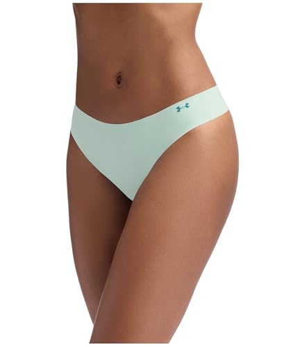 Image of Under Armour Women's 3-pack Pure Stretch No Show Thong Underwear, All-day Comfort & Ultra-soft Fit