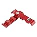 X AUTOHAUX 4 Set 8mm Car Engine Spark Plug Wire Separator Looms Divider Organizer Clamp Aluminum Alloy Red
