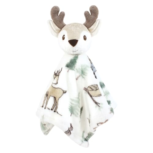 Image of Hudson Baby Unisex Baby Animal Face Security Blanket, Forest Animals, One Size