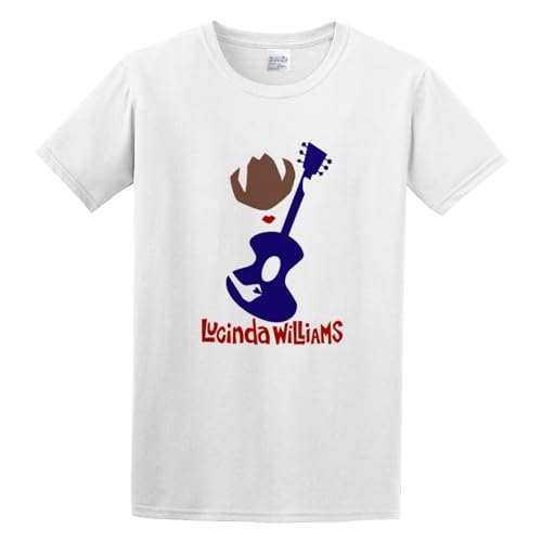 Photo de SHOIAY Lucinda Williams Art Letter Street Durable Assemble Prom T-Shirt White XXL
