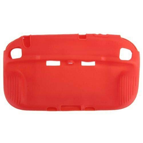 ELECTROPRIME 1X(Soft Silicone Gel Case Cover Protection for Wii U Gamepad Controller Red B2R8
