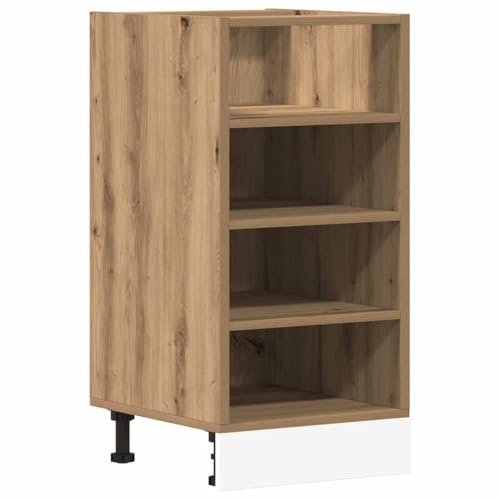 vidaXL Unterschrank Riga Artisan-Eiche 40x44,5x81,5 cm Holzwerkstoff,Küchenschrank, Gastronomieschrank, Gastro Möbel, Küchenmöbel, Aufbewahrungsschrank
