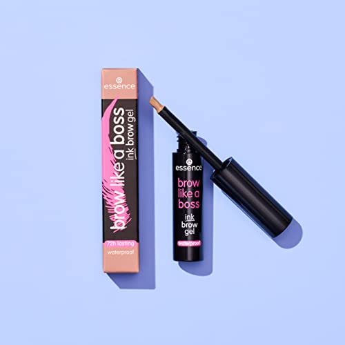 Essence | Brow Like A Boss Brow Gel | Waterproof & Smudge Proof Tinted Brow Gel | Lasts Up To 72 Hours | Vegan & Cruelty Free | Made Without Oil-Fragrance-Parabens, Alcohol, & Microplastic Particles (01 | Blonde) #TOP3