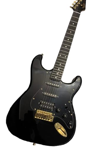 Guitare électrique avec touche en palissandre et quincaillerie dorée – High Guitarra for professionnels et passionnés - Les Beatles, Paul McCartney, John Lennon, RIngo Starr, George Harrison Guitare électrique avec touche en palissandre et quincaillerie dorée - High Guitarra for professionnels et passionnés