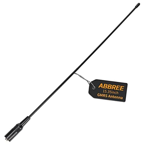 ABBREE AR-771 GMRS (155/462MHz) Antenna 15.3inch SMA-Female Whip Antenna for Baofeng UV-5R GMRS Radio GM-15Pro GM-5RH UV-5G Plus TD-H3 UV-9G TIDRADIO TD-H5 GMRS Radios Cover