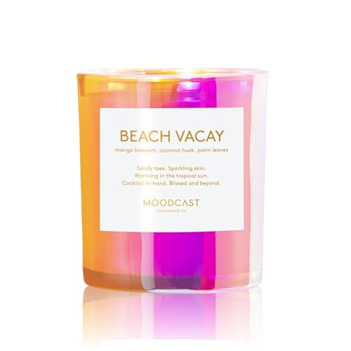 Moodcast Beach Vacay Scented Candle - Aesthetic Candle for Home,