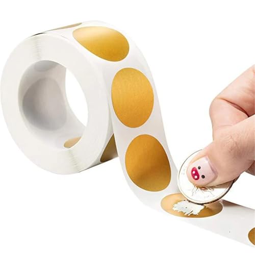 Autocollants ronds à gratter de 2,5 cm pour étiquettes manuelles et rayures faites à la main