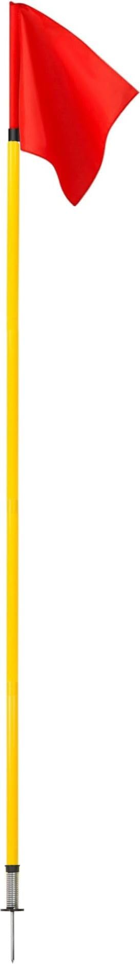 1 Pc Spring Corner Flags Portable Soccer Flags Soccer Poles Two Piece Agility Pole (Pack of 1)