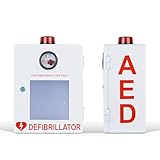 KEhtu Cassaforte DAE, Armadietto Di Pronto Soccorso Per Defibrillatore DAE Con Chiave E Al...