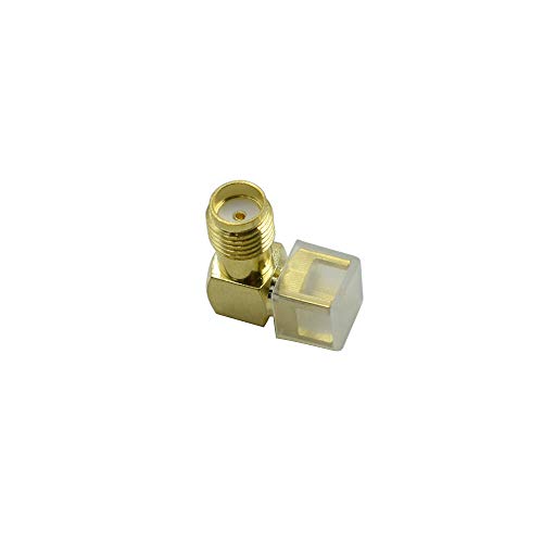 Conector SMA hembra ángulo recto PCB tono dorado x10 miniatura 2