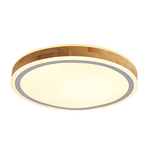 Lámpara de techo de madera para crear ambientes en comedor y dormitorio LWX