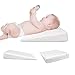 ABCDJHH Oreiller compensé pour bébé, Oreiller de Lait Anti-crachat, Oreiller de cale de Couchage côté bébé avec Oreiller colique Anti-Reflux Amovible et Lavable