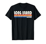 Retro Long Island Souvenir Tshirt